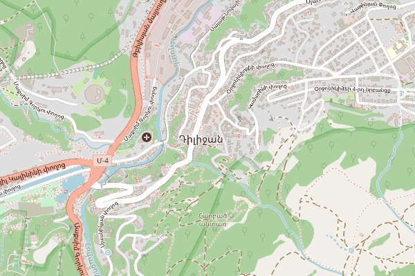 Map showing the STARZZ office at 66 Myasnikyan Street, Dilijan, Armenia